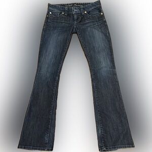 Guess Blue Boot Cut Jeans with Contrast Stitching